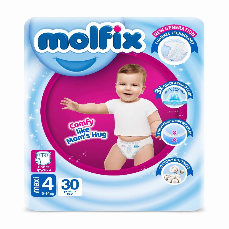 MOLFIX Трусики "4" maxi 9-14 кг TWIN 30 шт//4